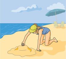 making sandcastle beach sand