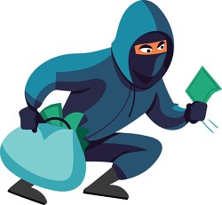 man runs with money  after performing a robbery