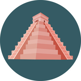 mayan pyramid temple icon