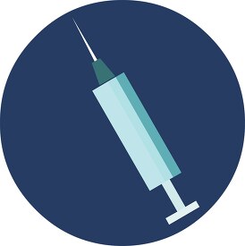 medical syringe icon clipart