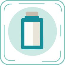 medicine bottle rectangle icon rectangle icon