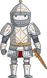 medieval knight in unform