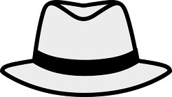 mens hat black outline