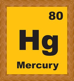 mercury periodic chart clipart