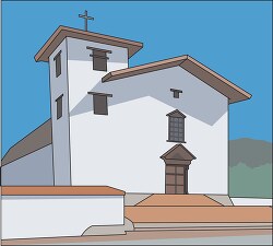 mission san jose founded in 1797 clipart