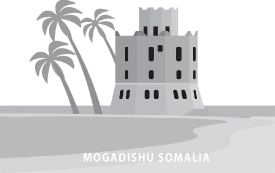 mogadishu somalia vector gray color clipart