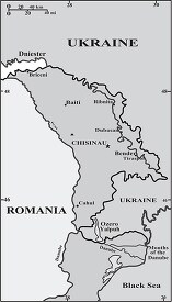 Moldova country map gray color