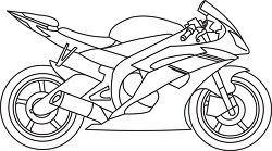 motorcycle 02 outline