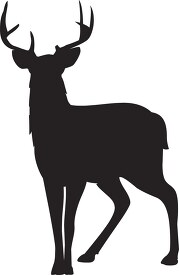 Mule Deer Silhouette Clipart