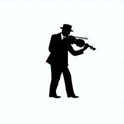 musician silhouette of a live performance