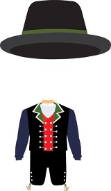 national costume norway clipart