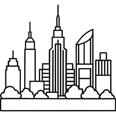 new york skyline clipart