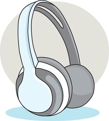 noise cancelling wireless head phones clipart