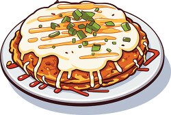 okonomiyaki greek food clip art