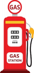 old style gas pump clipart
