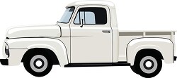 old white ford truck side view