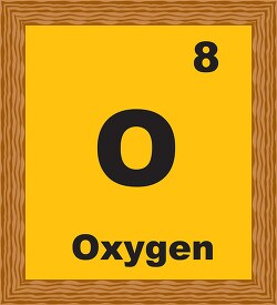 oxygen periodic chart clipart