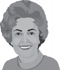 pat nixon first lady of the united states gray color clipart