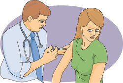 Patient Receiving a Flu Shot