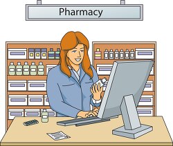 pharmacy and pharmacist clipart