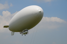  U S Navy MZ 3A manned airship in the air