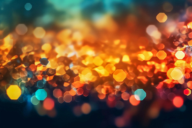 abstract bokeh background with colorful lights