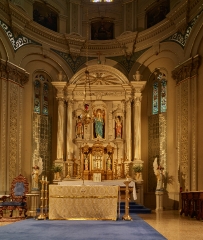 Altar area of the Old St Marys Church michigan