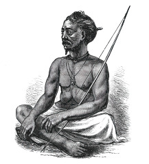 an african village chief historical illustration africa