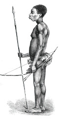 an akka warrior historical illustration africa