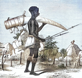an ivory porter historical illustration africa