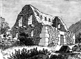 ancient dwelling house historical illustration