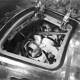 Apollo 15 prime crew during training