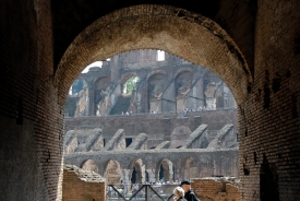 arches in Roman Coliseum