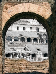 arches in Roman Coliseum photo