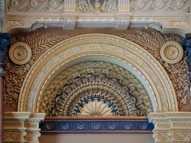 Architectural details in the Senate Chamber of the capitol build