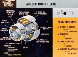 artists concept of the skylab airlock module