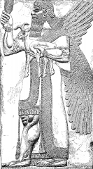 assyrian sculpture historical illustration