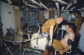 astronauts karol bobko dr william thornton and robert crippen