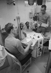 astronauts karol bobko robert crippen and dr william thornton