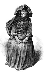 aymara woman puno historical illustration