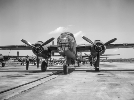 B 25 bombers lined up at North American Aviation Incorporated al