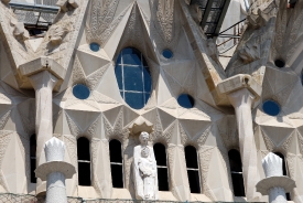 Basílica de la Sagrada Familia Closeup Exterior