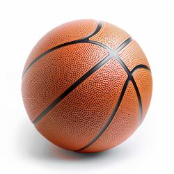 Basketball on a  white background