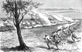 battle with the slave historical illustration africa