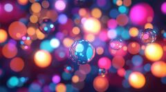 Beautiful Bokeh Lights Effect With Vibrant Colors