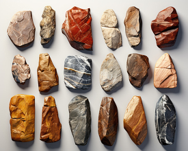 big rock stonesand minerals
