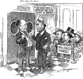 black and white american political cartoon a0251