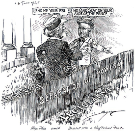 black and white american political cartoon a0581