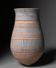 Blue-Painted Jar Egypt El Amarna