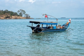 boat near beach in langkawi malaysia